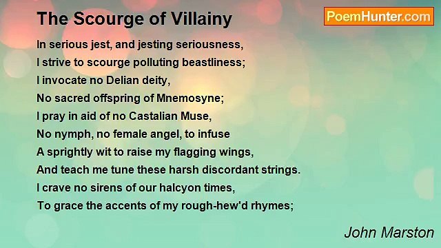 John Marston - The Scourge of Villainy