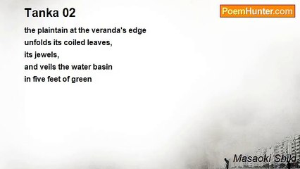 Masaoki Shiki - Tanka 02