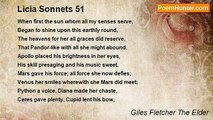 Giles Fletcher The Elder - Licia Sonnets 51