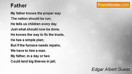 Edgar Albert Guest - Father