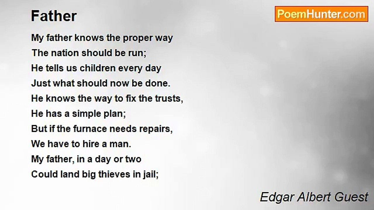 Edgar Albert Guest - Father