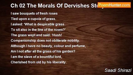 Saadi Shirazi - Ch 02 The Morals Of Dervishes Story 48