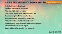 Saadi Shirazi - Ch 02 The Morals Of Dervishes Story 45