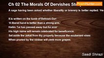 Saadi Shirazi - Ch 02 The Morals Of Dervishes Story 49