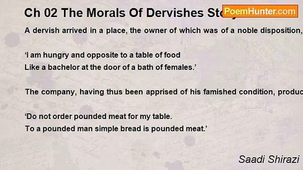 Saadi Shirazi - Ch 02 The Morals Of Dervishes Story 37
