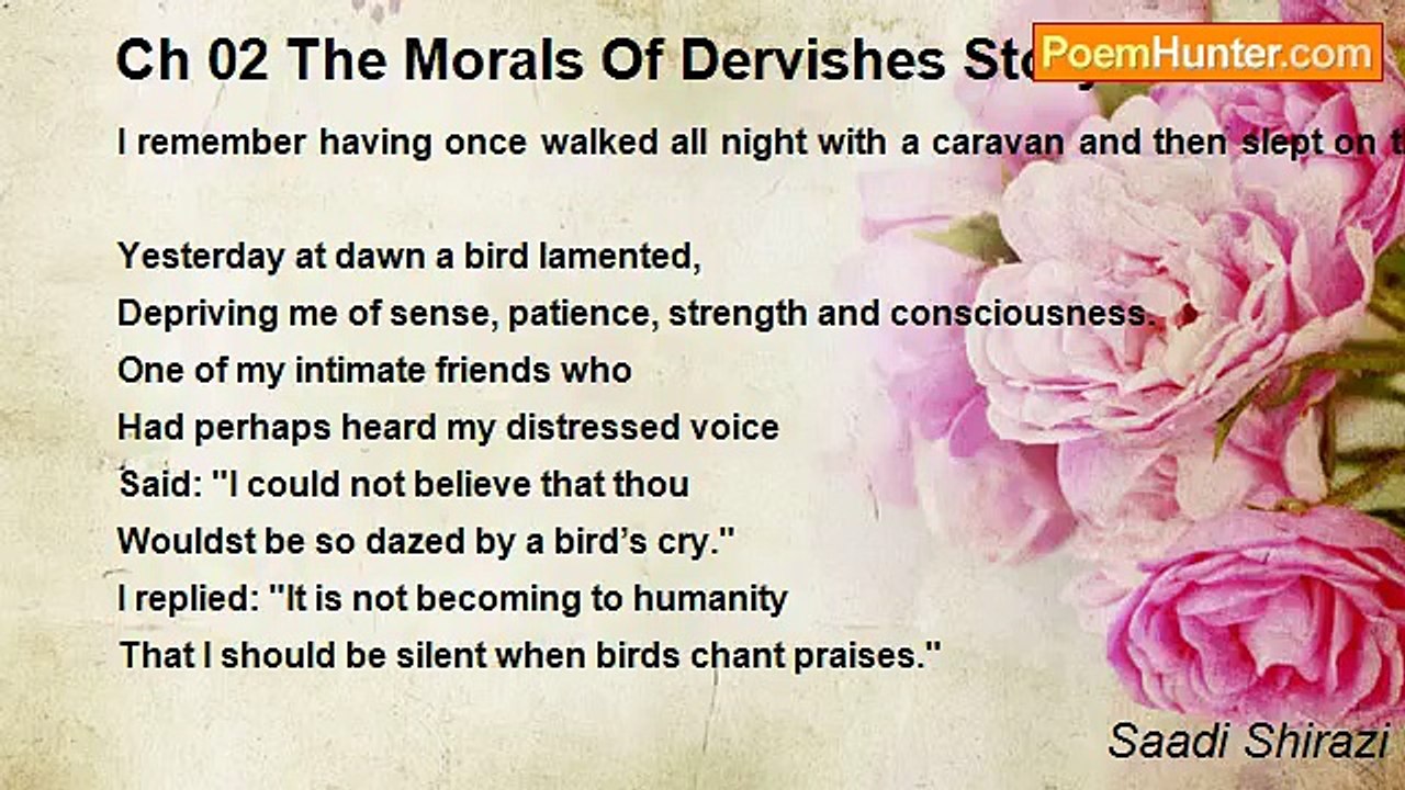 Saadi Shirazi - Ch 02 The Morals Of Dervishes Story 26