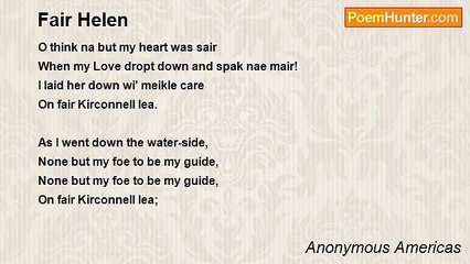 Anonymous Americas - Fair Helen