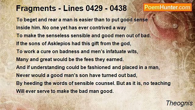 Theognis - Fragments - Lines 0429 - 0438