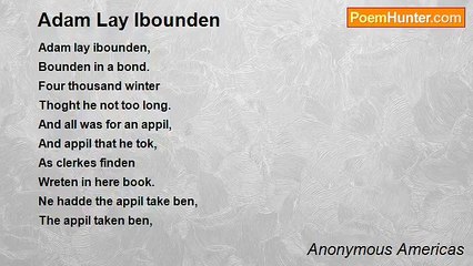 Anonymous Americas - Adam Lay Ibounden