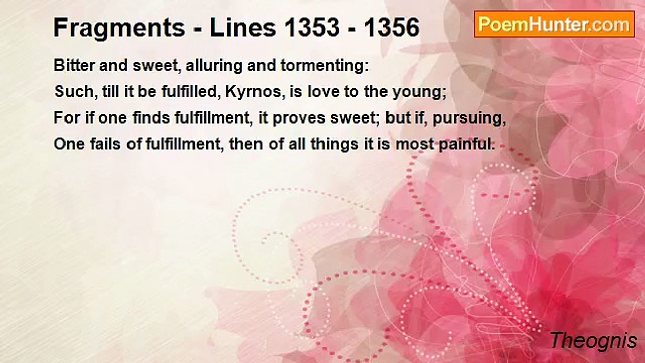 Theognis - Fragments - Lines 1353 - 1356