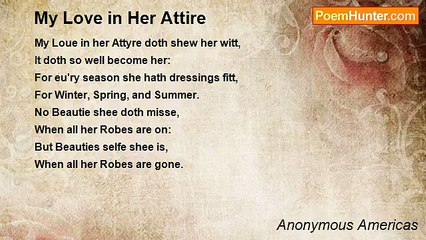 Anonymous Americas - My Love in Her Attire