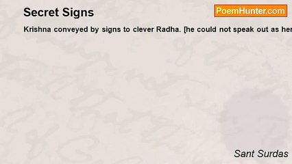 Sant Surdas - Secret Signs