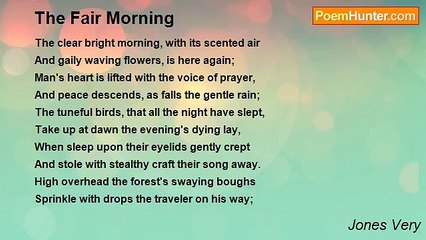Jones Very - The Fair Morning