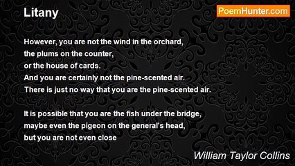William Taylor Collins - Litany