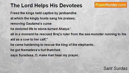 Sant Surdas - The Lord Helps His Devotees