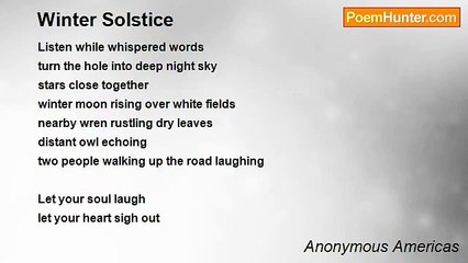 Anonymous Americas - Winter Solstice