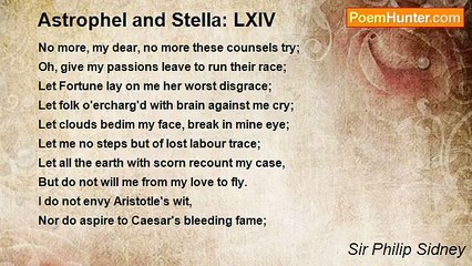 Sir Philip Sidney - Astrophel and Stella: LXIV