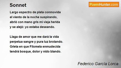 Federico García Lorca - Sonnet