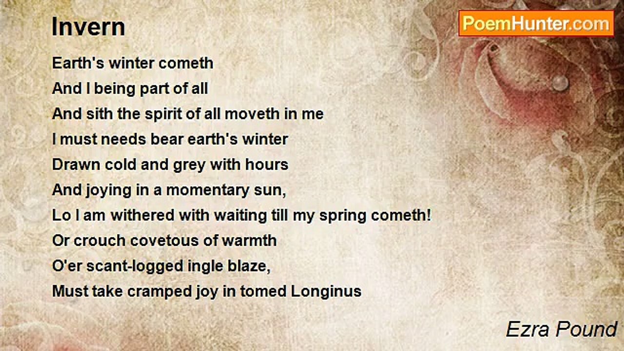 Ezra Pound - Invern