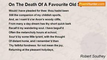 Robert Southey - On The Death Of A Favourite Old Spaniel