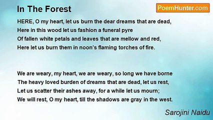 Sarojini Naidu - In The Forest