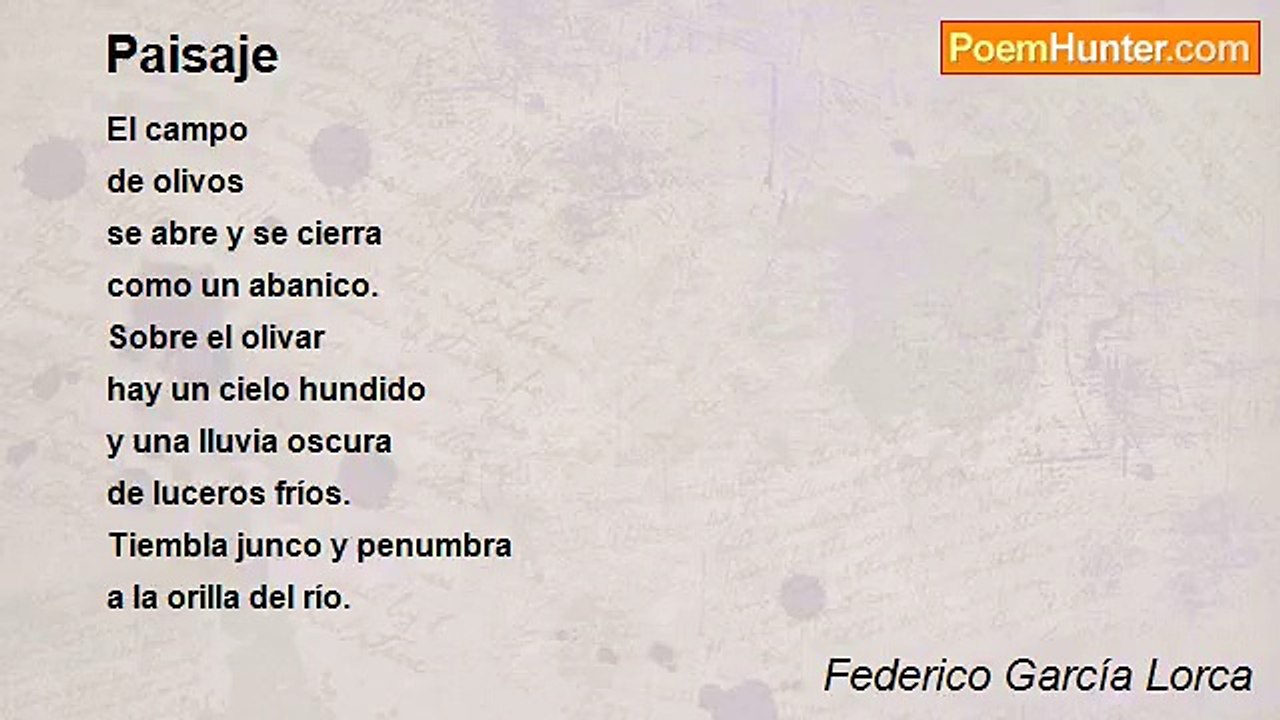 Federico García Lorca - Paisaje