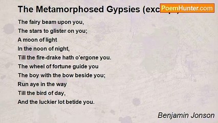 Benjamin Jonson - The Metamorphosed Gypsies (excerpt)