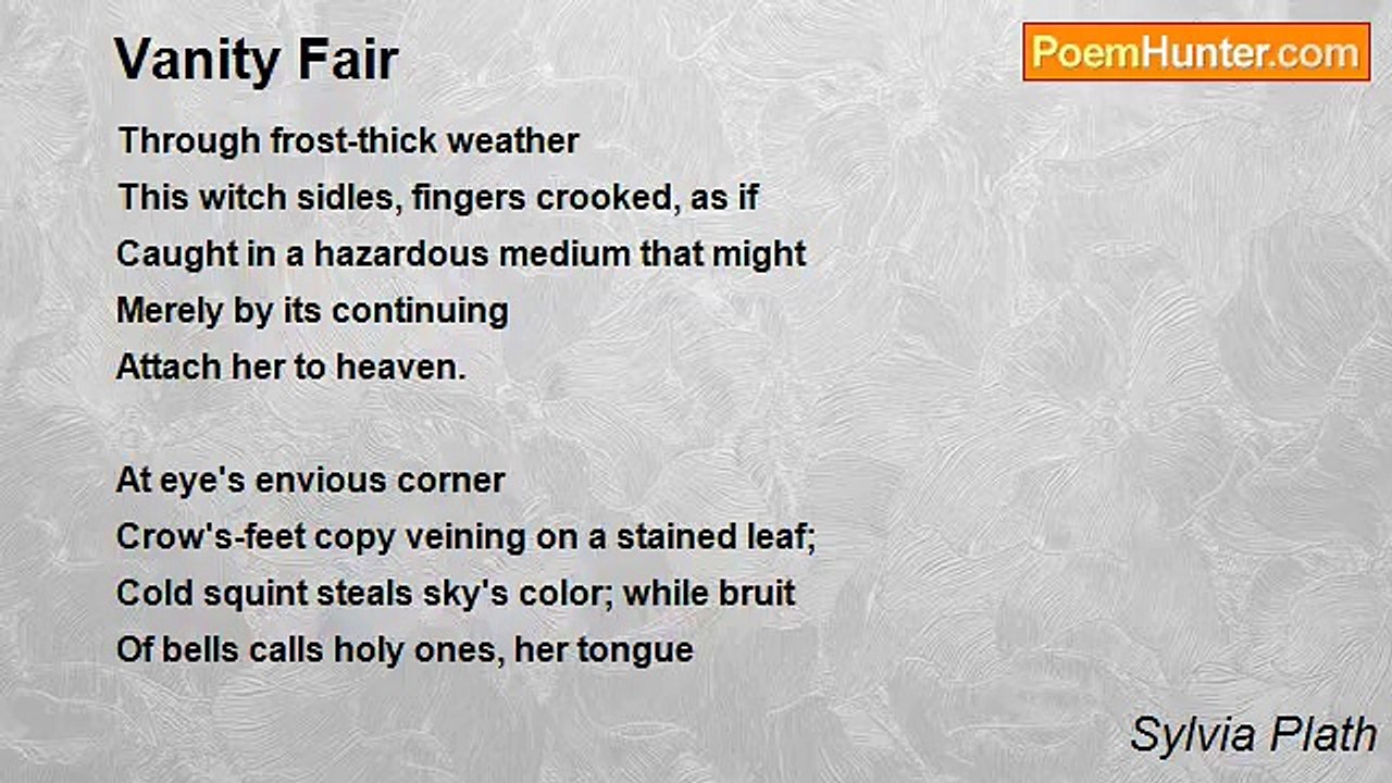 Sylvia Plath - Vanity Fair
