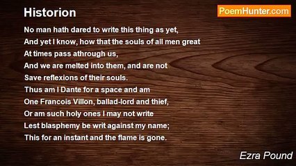 Ezra Pound - Historion