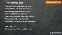 Ezra Pound - The Seeing Eye
