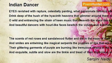 Sarojini Naidu - Indian Dancer