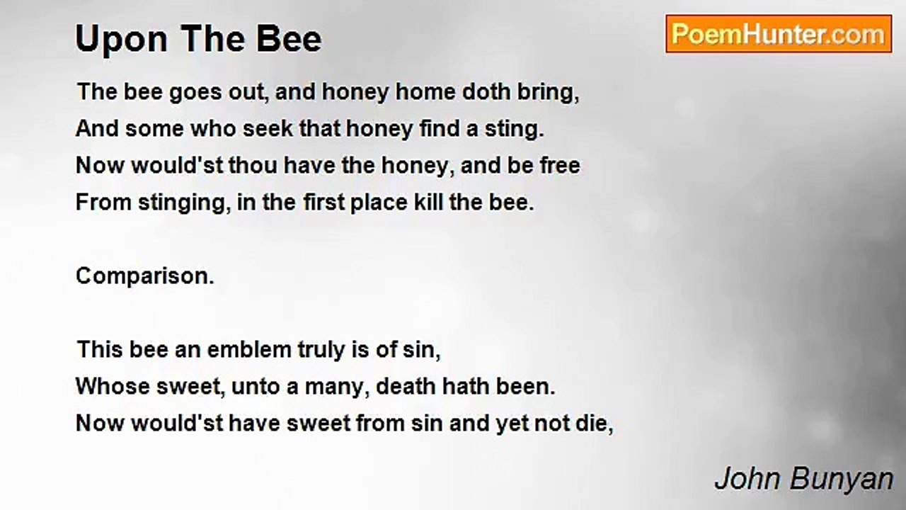 John Bunyan - Upon The Bee