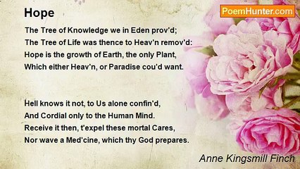 Anne Kingsmill Finch - Hope