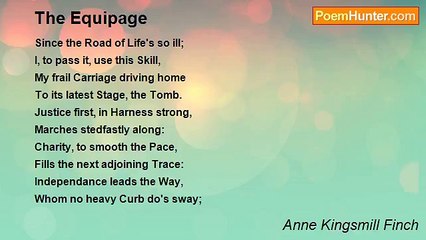 Anne Kingsmill Finch - The Equipage
