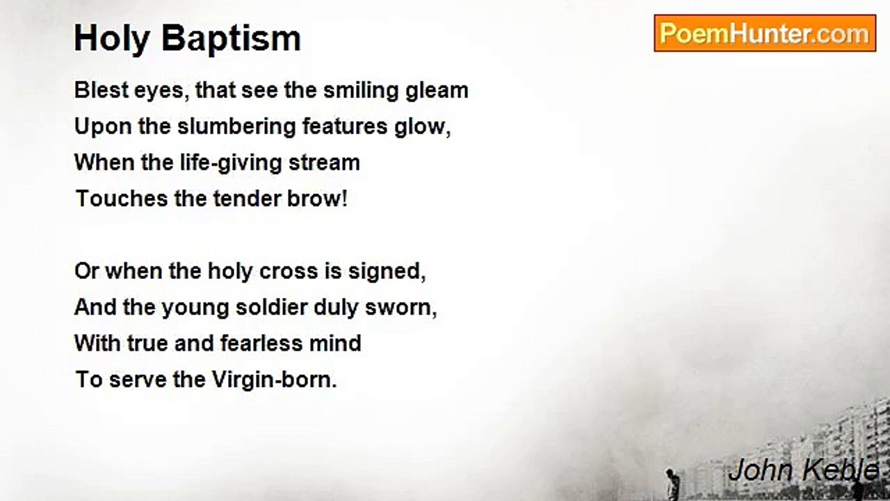 John Keble - Holy Baptism