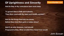 John Bunyan - Of Uprightness and Sincerity