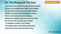 John Bunyan - On The Rising Of The Sun