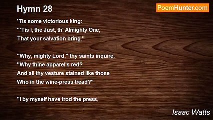 Isaac Watts - Hymn 28