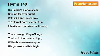 Isaac Watts - Hymn 148