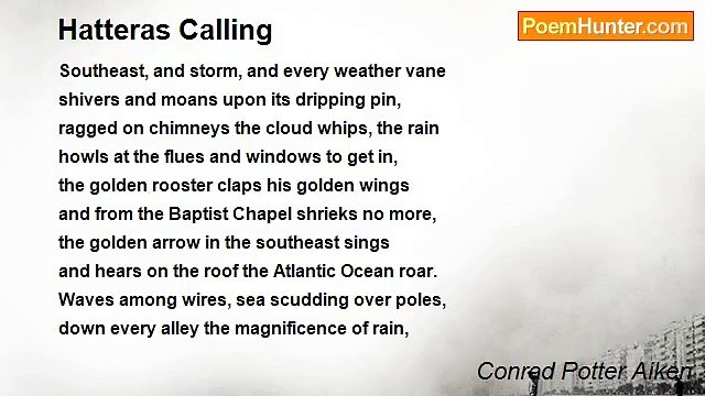 Conrad Potter Aiken - Hatteras Calling