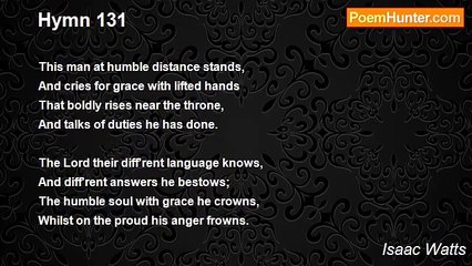 Isaac Watts - Hymn 131