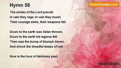 Isaac Watts - Hymn 58
