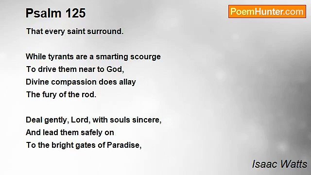 Isaac Watts - Psalm 125