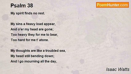 Isaac Watts - Psalm 38
