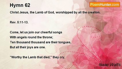 Isaac Watts - Hymn 62