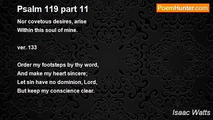 Isaac Watts - Psalm 119 part 11