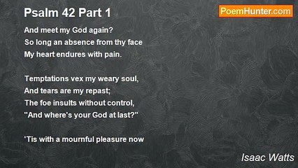 Isaac Watts - Psalm 42 Part 1