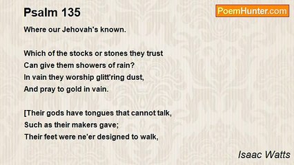 Isaac Watts - Psalm 135