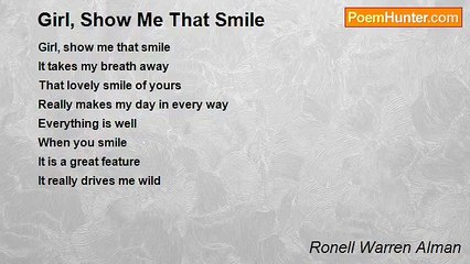 Ronell Warren Alman - Girl, Show Me That Smile