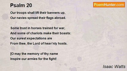 Isaac Watts - Psalm 20